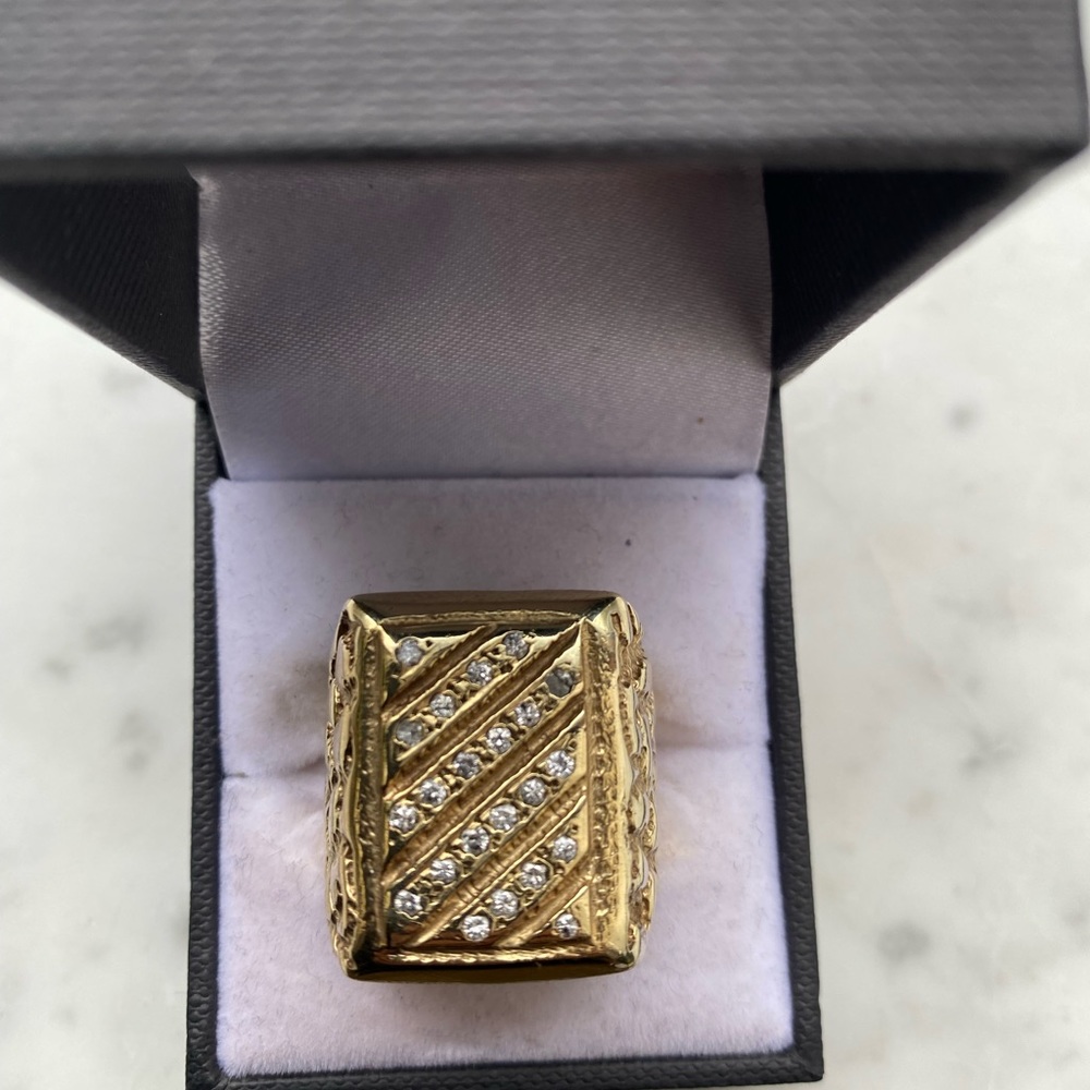 14kt Gold and Genuine Diamond Ring